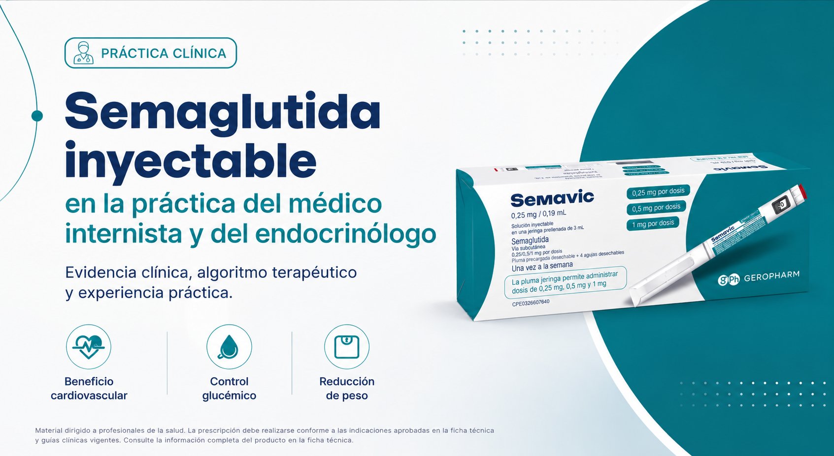 Semaglutida inyectable en la práctica del médico internista y del endocrinólogo